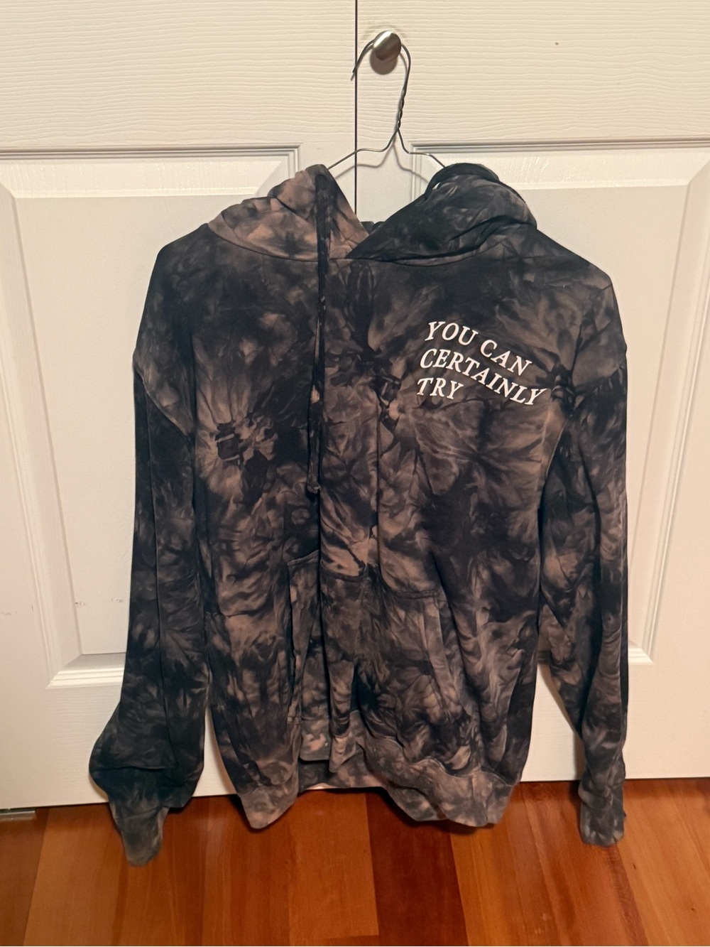Critical Role Tie-Dye Hoodie - Black/Grey "You Can Certainly Try"
